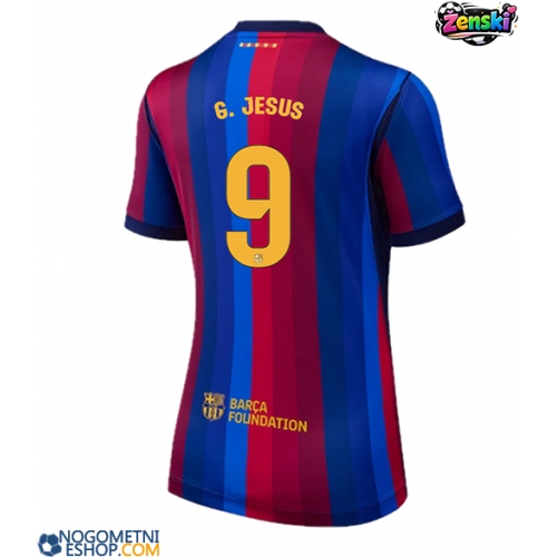 Ženski Nogometni dresi Barcelona Gabriel Jesus #9 Domači 2026-27 Kratek Rokav